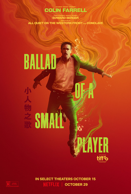 BALLAD OF A SMALL PLAYER movie poster featuring Colin Farrell